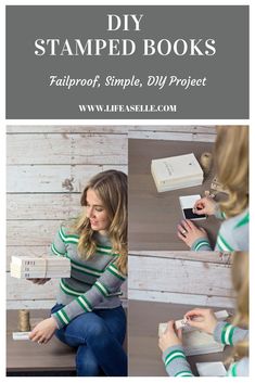 #stackedbooks #homedecor #pinterestproject #farmhouse #DIY