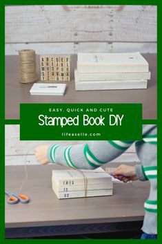 #stackedbooks #homedecor #pinterestproject #farmhouse #DIY